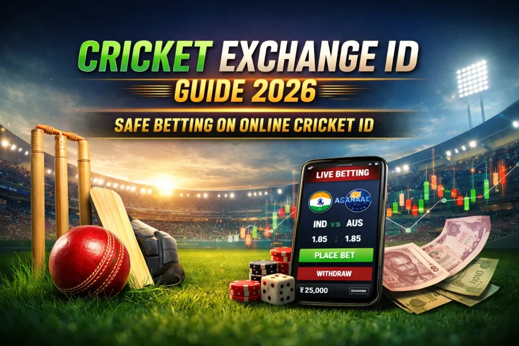 Cricket Exchange ID verification process with KYC documents and secure approval illustration