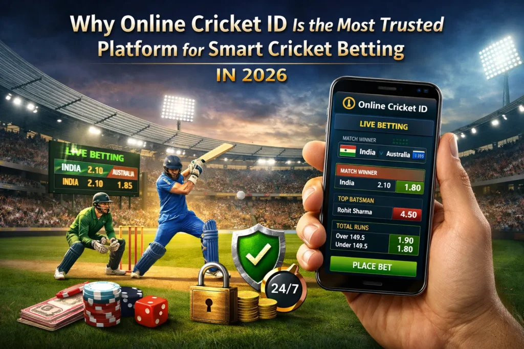 Online Cricket ID trusted cricket satta app with live betting interface and secure cricket betting features in 2026.
