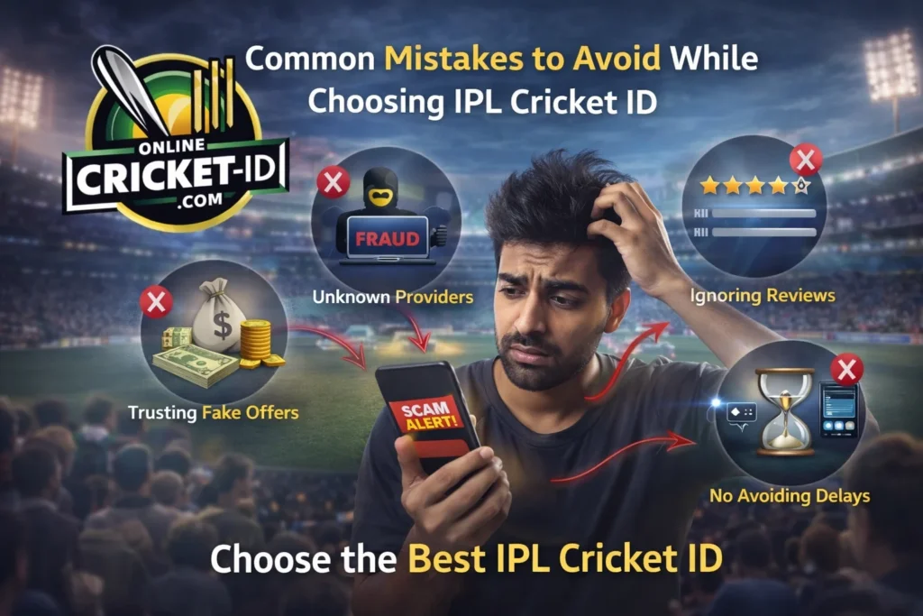 Common mistakes to avoid while choosing IPL cricket ID including scams and fake providers