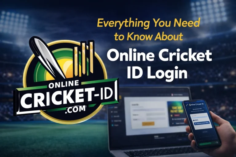 Online Cricket ID Login introduction banner with secure account access and cricket platform login interface