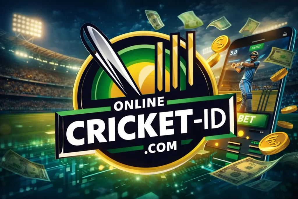 Benefits and risks of Online Games Gambling explained with Online Cricket ID platform illustration